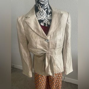 Women Coat , size 8 , Gold